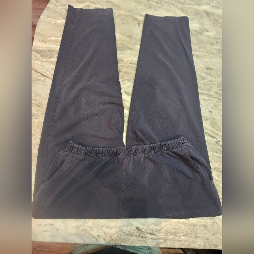 L.L. Bean Women’s XL Petite Navy Cotton Stretch Pull-On Pants with Pockets